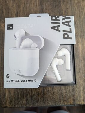 Hype Air Play Wireless Earbuds - White
